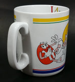 Collectible M & M's Chocolate Candy White Colorful "Laughing It Up" Over-sized Coffee Hot Chocolate Mug - Treasure Valley Antiques & Collectibles