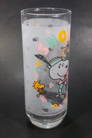 Very Rare 1965 Rare Snoopy Woodstock Peanuts Charlie Brown "Since 1950" 15th Anniversary Frosted Glass Cup