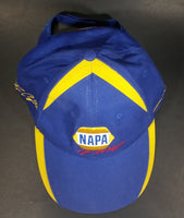 Collectible NAPA Racing Intrepid Fallen Heroes Blue and Yellow Velcro Baseball Cap - Treasure Valley Antiques & Collectibles