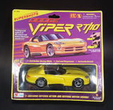 Lanard Supershots Dodge Viper RT/10 Yellow Pull Ripcord Action and Revving Motor Sound Plastic Toy Car Vehicle in Package Sealed - Treasure Valley Antiques & Collectibles