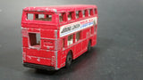 Vintage 1986-1991 Matchbox Leyland Titan Around London Tour Bus Double Decker Red Die Cast Toy Car Vehicle