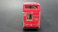 Vintage 1986-1991 Matchbox Leyland Titan Around London Tour Bus Double Decker Red Die Cast Toy Car Vehicle