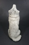 Wolf Sitting and Howling Light Weight Resin Animal Figurine 4 1/2" Tall - Treasure Valley Antiques & Collectibles