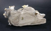 Wolf Pack of 3 Wolves on Snow Covered Rocks Decorative Resin Sculpture Figurine Made in China - Treasure Valley Antiques & Collectibles