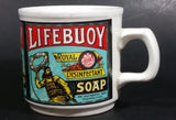 Rare Vintage Lifebuoy Lever Royal Disinfectant Soap Advertising Ceramic Coffee Mug Collectible Made in Ireland