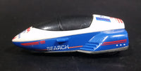 1996 Warner Hot Wheels GM Lean Machine Space Agency HWSA Research Ship White & Blue Die Cast Toy Planetary Exploration Rocket Vehicle