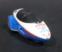 1996 Warner Hot Wheels GM Lean Machine Space Agency HWSA Research Ship White & Blue Die Cast Toy Planetary Exploration Rocket Vehicle