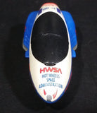 1996 Warner Hot Wheels GM Lean Machine Space Agency HWSA Research Ship White & Blue Die Cast Toy Planetary Exploration Rocket Vehicle