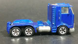 1997 Hot Wheels Race Team II Ramp Truck Semi Tractor Metalflake Blue Die Cast Toy Car Rig Vehicle - Treasure Valley Antiques & Collectibles