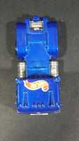 1997 Hot Wheels Race Team II Ramp Truck Semi Tractor Metalflake Blue Die Cast Toy Car Rig Vehicle - Treasure Valley Antiques & Collectibles