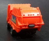 1992 Hot Wheels Recycling Truck Orange Die Cast Plastic Toy Car Vehicle with Moving Dumper - Treasure Valley Antiques & Collectibles