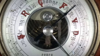 Vintage Cenco No. 76872 Round Wooden Cased Weather Barometer Made in West Germany - Treasure Valley Antiques & Collectibles