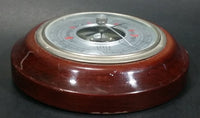 Vintage Cenco No. 76872 Round Wooden Cased Weather Barometer Made in West Germany - Treasure Valley Antiques & Collectibles