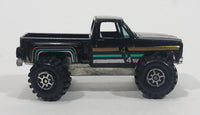 Rare Vintage Yatming 4x4 Chevy Pickup Truck Black No. 1091 Die Cast Toy Car Vehicle