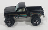 Rare Vintage Yatming 4x4 Chevy Pickup Truck Black No. 1091 Die Cast Toy Car Vehicle