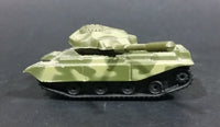 Unknown Brand Army Military Green Camouflage Tank Die Cast Toy Car Weaponry Vehicle with Rotating Turret - Treasure Valley Antiques & Collectibles