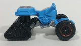 2015 Matchbox Lineup Moto Tracker Blue Die Cast Toy Car ATV Tracked Quad Vehicle - Treasure Valley Antiques & Collectibles