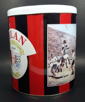 Rare 1899-1993 A.C. Milan Football Club Soccer Team Large 10" Tall Metal Canister Sports Collectible - Treasure Valley Antiques & Collectibles