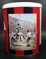 Rare 1899-1993 A.C. Milan Football Club Soccer Team Large 10" Tall Metal Canister Sports Collectible - Treasure Valley Antiques & Collectibles