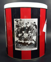 Rare 1899-1993 A.C. Milan Football Club Soccer Team Large 10" Tall Metal Canister Sports Collectible - Treasure Valley Antiques & Collectibles