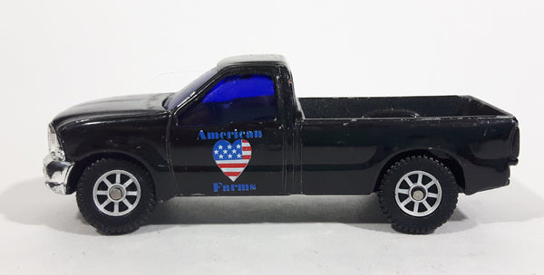 VHTF Maisto Ford F350 Super Duty Pickup Truck American Farms Heart Black Die Cast Toy Car Vehicle