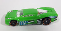 2013 Hot Wheels Vertical Velocity 5 Reverb Bright Green Die Cast Plastic Toy Car Vehicle - Treasure Valley Antiques & Collectibles