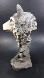 Wolves Heads Wolf Couple Cuddling 8" Tall Decorative Resin Sculpture - Treasure Valley Antiques & Collectibles