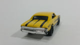 2014 Hot Wheels Workshop Muscle Mania '67 Chevelle SS 396 Yellow Die Cast Toy Car Vehicle - Treasure Valley Antiques & Collectibles