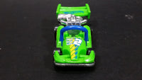 2014 Hot Wheels Race Track Aces Let's Go Bright Green Die Cast Toy Car Go Kart Vehicle - Treasure Valley Antiques & Collectibles