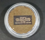 1950s Lulu Island Motors Standard Oil Chevron Dealer Gas Station Moose Painting Metal Coaster Ash Tray Promotional Gift - Treasure Valley Antiques & Collectibles