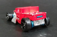 2014 Hot Wheels Trackin' Trucks: Road Roller Bone Shaker Red Die Cast Toy Car Hot Rod Vehicle