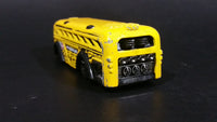 2014 Hot Wheels City Works Surf Surfin' School Bus Yellow Die Cast Toy Car Vehicle - Treasure Valley Antiques & Collectibles