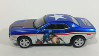 HTF 2010 Maisto Marvel Universe Power Racers Captain America Dodge Challenger Concept Pullback Friction Motorized Die Cast Toy Car Vehicle