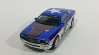 HTF 2010 Maisto Marvel Universe Power Racers Captain America Dodge Challenger Concept Pullback Friction Motorized Die Cast Toy Car Vehicle