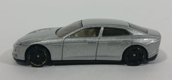 2014 Hot Wheels Showroom All Stars Lamborghini Estoque Sedan Silver Grey Die Cast Toy Luxury Car Vehicle - Treasure Valley Antiques & Collectibles