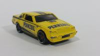 2011 Hot Wheels Buick Grand National Pennzoil Yellow Die Cast Toy Car Vehicle - Treasure Valley Antiques & Collectibles