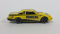 2011 Hot Wheels Buick Grand National Pennzoil Yellow Die Cast Toy Car Vehicle - Treasure Valley Antiques & Collectibles