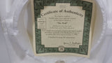 1994 Bradford Exchange "The Wolf" First Issue in "Faces of the Wild" 3D Decorative Collector Plate Hanging with Certificate of Authenticity