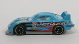 2012 Hot Wheels Thrill Racers Race Course 24 / Seven Light Blue Die Cast Toy Race Car Vehicle - Treasure Valley Antiques & Collectibles