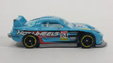 2012 Hot Wheels Thrill Racers Race Course 24 / Seven Light Blue Die Cast Toy Race Car Vehicle - Treasure Valley Antiques & Collectibles