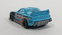 2012 Hot Wheels Thrill Racers Race Course 24 / Seven Light Blue Die Cast Toy Race Car Vehicle - Treasure Valley Antiques & Collectibles