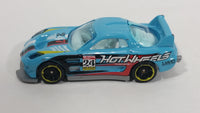 2012 Hot Wheels Thrill Racers Race Course 24 / Seven Light Blue Die Cast Toy Race Car Vehicle - Treasure Valley Antiques & Collectibles