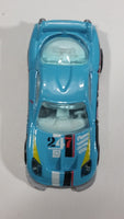 2012 Hot Wheels Thrill Racers Race Course 24 / Seven Light Blue Die Cast Toy Race Car Vehicle - Treasure Valley Antiques & Collectibles