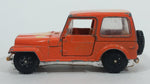 Vintage Jeep CJ-7 Orange Die Cast Toy Car Vehicle with Opening Doors - Treasure Valley Antiques & Collectibles