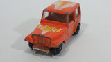 Vintage Jeep CJ-7 Orange Die Cast Toy Car Vehicle with Opening Doors - Treasure Valley Antiques & Collectibles