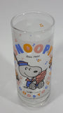 Very Rare 1965 Rare Snoopy Woodstock Peanuts Charlie Brown "Since 1950" 15th Anniversary Frosted Glass Cup