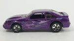 2009 Hot Wheels Mustang 45th Anniversary '92 Ford Mustang Dark Purple Die Cast Toy Car Vehicle