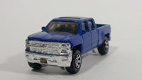 2014 Matchbox MBX Explorers 2014 Chevy Silverado 1500 Truck Blue Die Cast Toy Car Vehicle