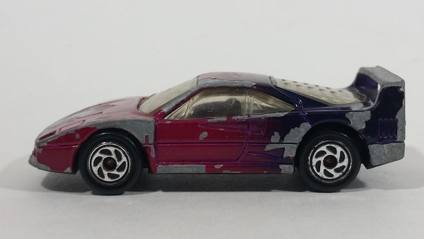 1997 Matchbox Ferrari F40 Purple to Blue Die Cast Toy Dream Car Vehicle