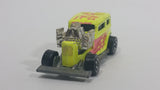 1990 Hot Wheels Super California Customs '32 Ford Vicky Cool Duel Bright Yellow Die Cast Toy Hot Rod Car Vehicle